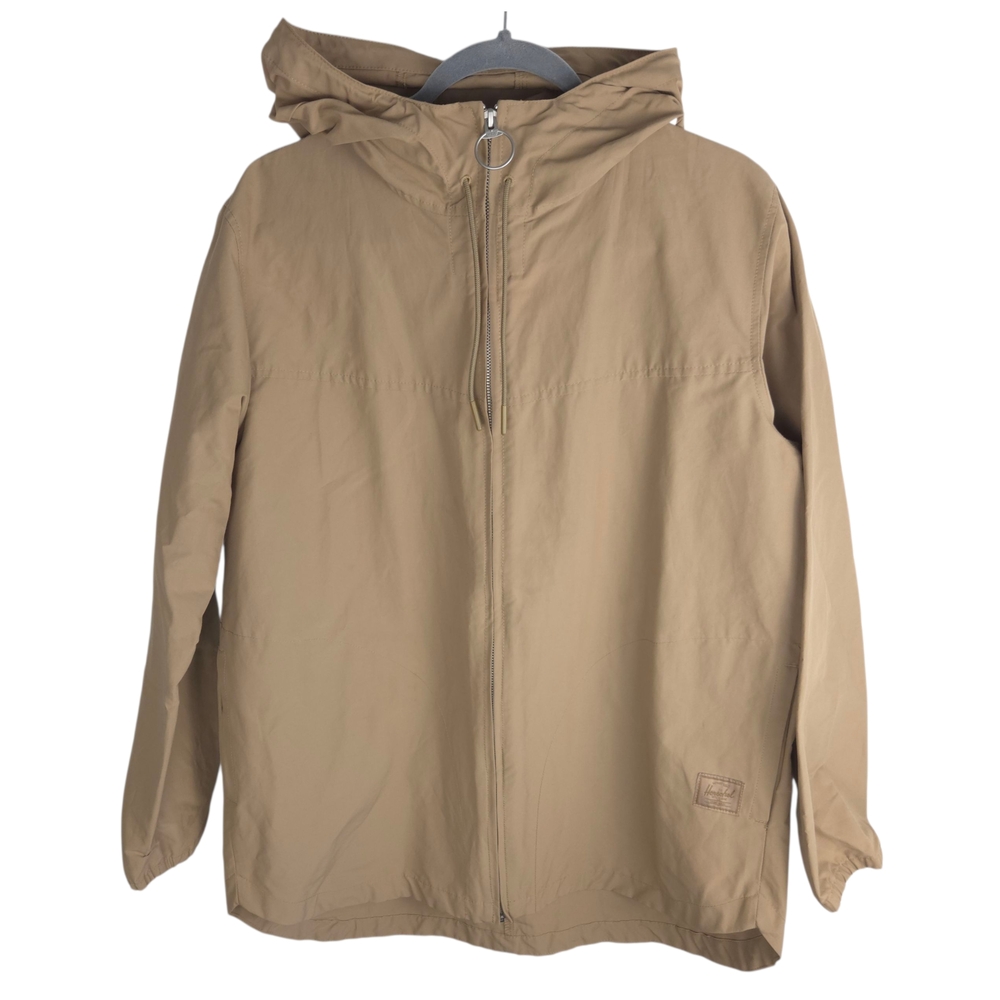 Herschel Tan Hooded Rain Jacket